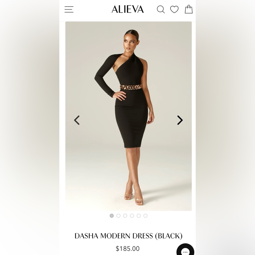 NWT Black Size Medium DASHA MODERN DRESS
